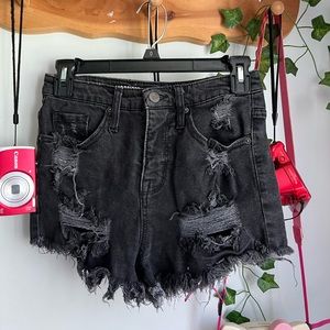 Mossimo Target black denim shorts